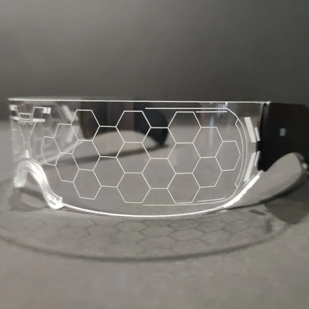 Cyberpunk LED Glasses | Futuristic Fashion Goggle | Rave Festival Accessories